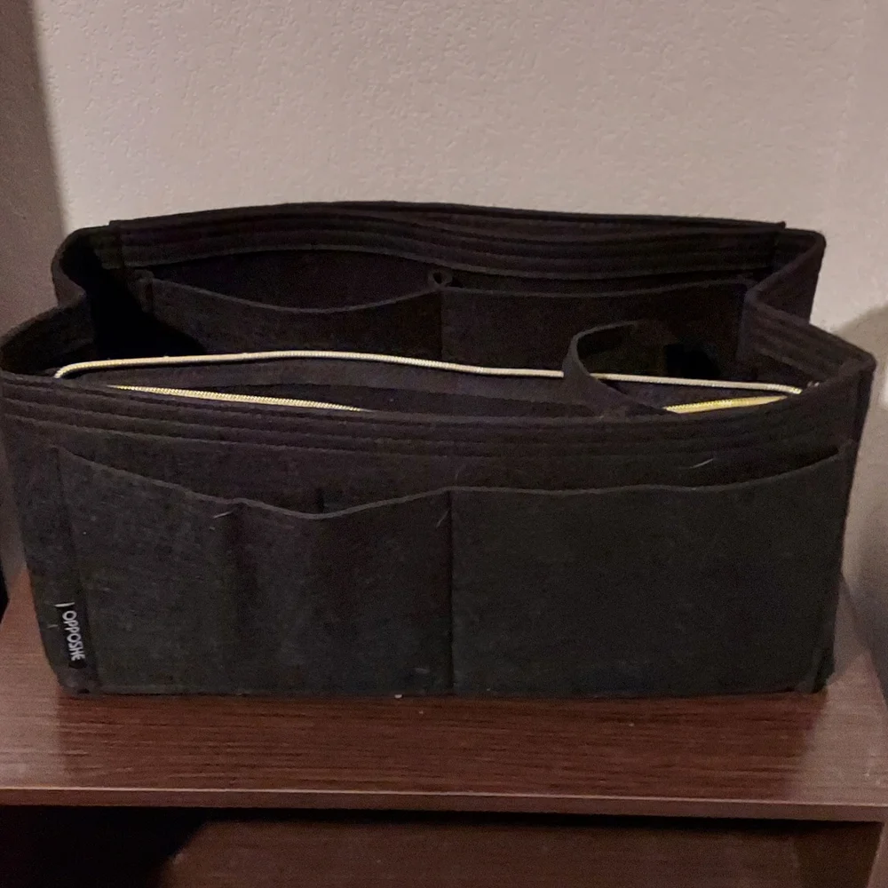 Coach Laptop Black Tote with Gold Logo - Picture 3 of 7